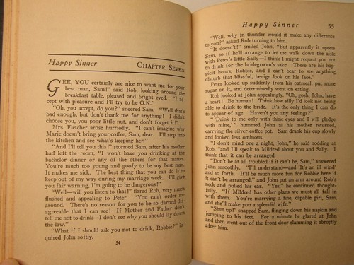 HAPPY SINNER By Elizabeth Hamilton Herbert 1931 HC - Picture 5 of 11