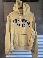 VINTAGE Y2K Abercrombie Fitch Hoodie Sweatshirt Heavyweight Muscle Distress