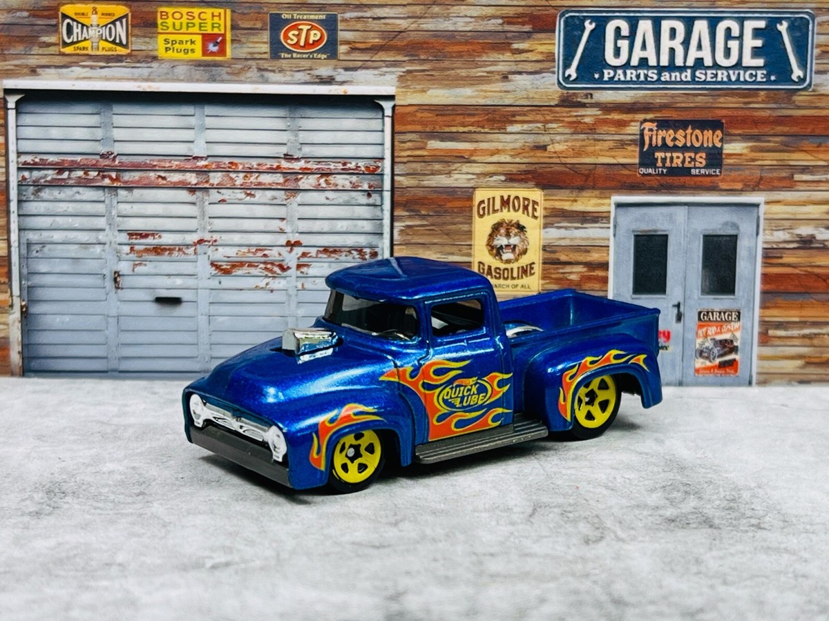 🔥🔥🔥🔥Hotwheels 56 Ford Quick Lube Custom Truck C4