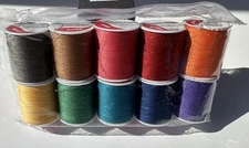 All Purpose 100% Polyester Thread~10 Spools Assorted Colors 100 Yds Per Spool
