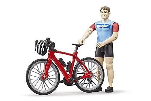 Bruder 63110 - Bworld Rennrad Mit Radfahrer Und Helm