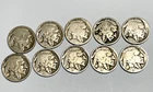 Lot Of 10 Buffalo Nickels - Partial to no dates - see photos