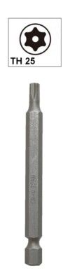 Bit Torx mit Loch Bohrung TH25 Chrom-Vanadium 75 mm (0088)