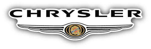 Chrysler Logo Auto Wide Car Bumper Sticker Decal - 5'', 6'' and 8'' - 第 1/1 張圖片