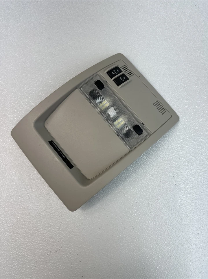 2007-2013 Chevrolet Tahoe Suburban Overhead Console HomeLink Map Lights OEM - Image 2 of 4