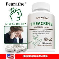 Theacrine Supplement Relief Physical Fatigue Protects Heart 120 Caps Clear Mind