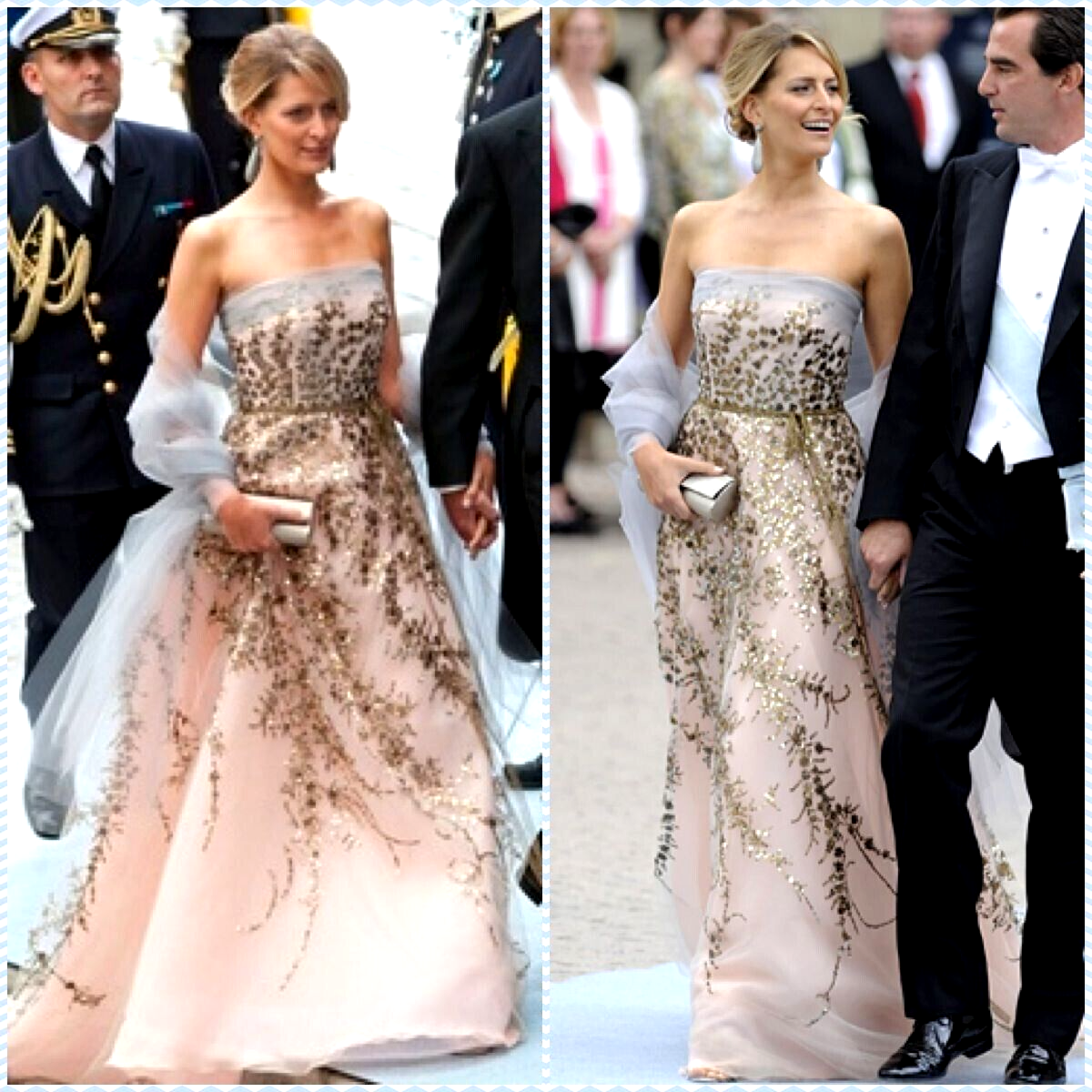 Carolina Herrera Runway Sequin Embellished Tulle Long Evening Ball Gown Dress 6 Carolina Herrera Runway Sequin Embellished Tulle Long Evening Ball Gown Dress 6