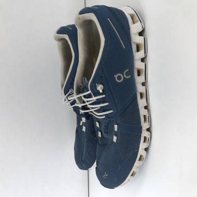 On Womens On Cloud 5 Denim White Blue Running Shoes Sneakers Size 10.5