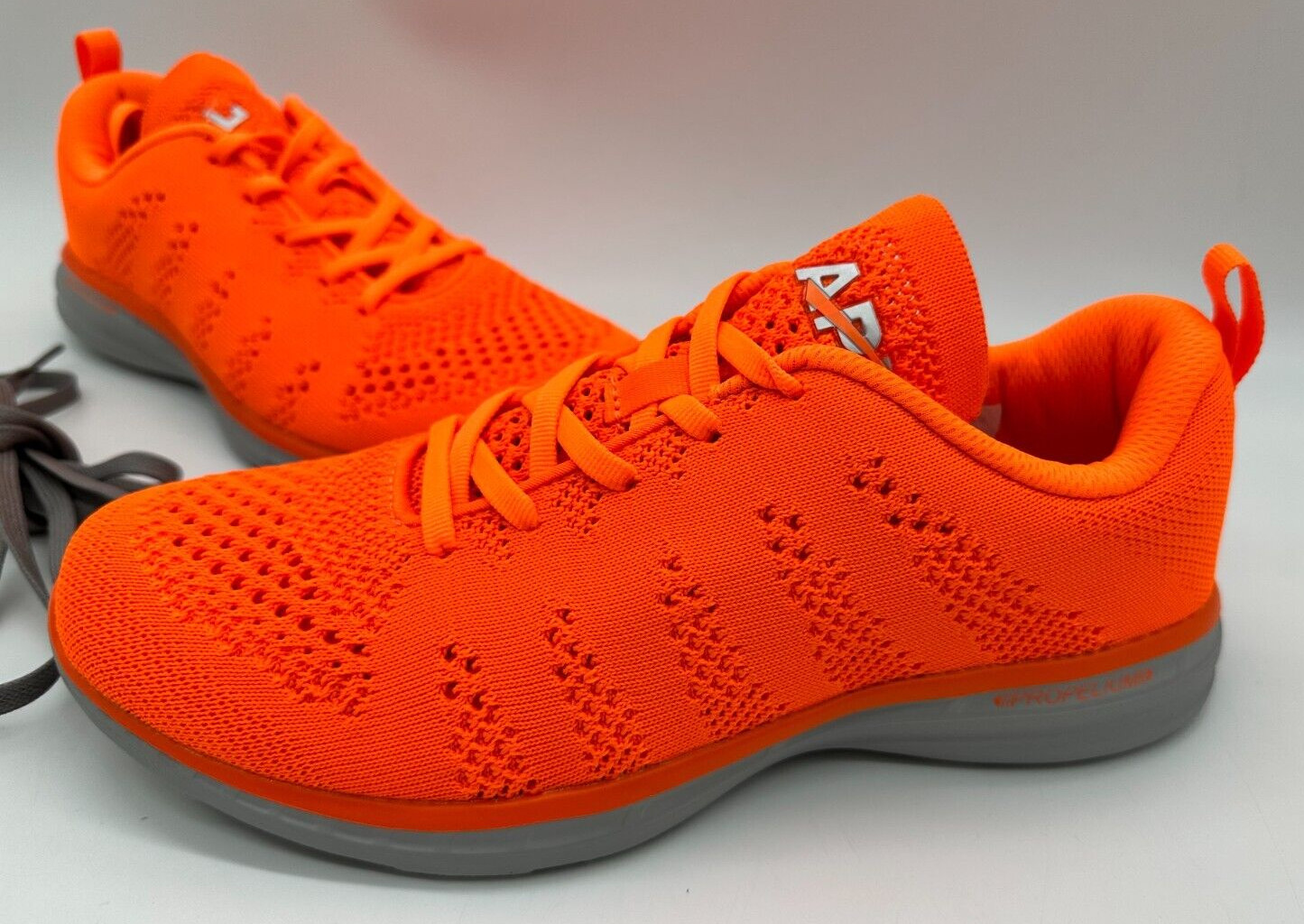 Rare APL Women's TechLoom Pro Sneakers Molten/Platinum 8.5 ~ Neon Orange ~ w/Box