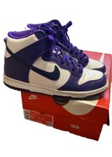 Nike Dunk High Purple Midnight Navy White. Size: 5.5 Youth Or 6.5-7 Womens