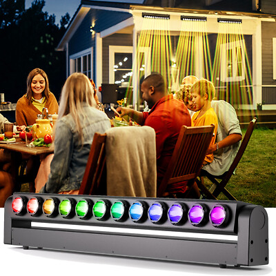 #ad 12X20W 12LED Swing Dot Beam Wall Washer Light RGBW 4in1 Stage Moving Head Light $89.99