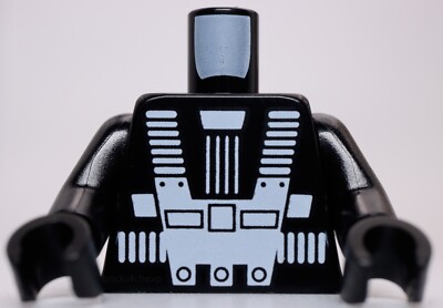 Lego Space White Harness Chest Panel Rivets and Back Print Pattern Blacktron I