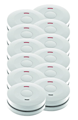 10er Rauchmelder Feuermelder Set Jeising SD-432 ,langlebige 10 Jahres Batterie