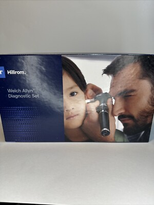 Welch allyn / Hillrom Ent Set 3.5 Diagnostic Otoscope/ Throat Illum./Handle/Case