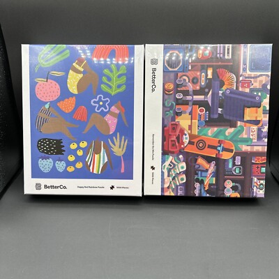 BETTER CO. Happy Red Rainbow & Remember The 90 s Jigsaw Puzzles New Sealed
