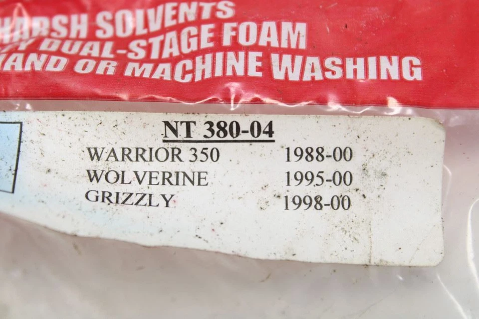 Filtro de aire sin trabajo Yamaha Warrior Wolverine Grizzly 1988-2000 NT380-04 Foto 4 de 4