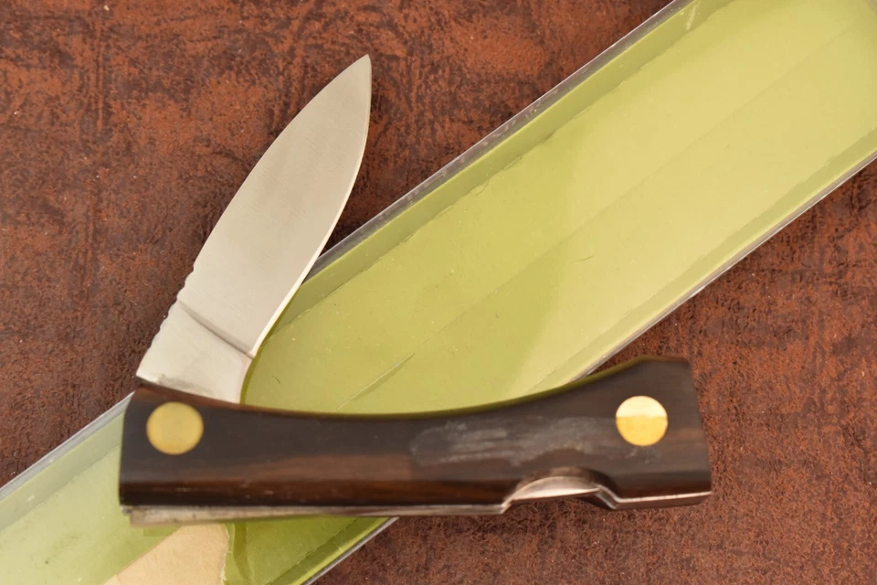 CUCHILLO RUKO HI-STAINLESS MADERA LISA BLOQUEO JAPÓN NUEVO EN CAJA ORIGINAL Foto 4 de 4