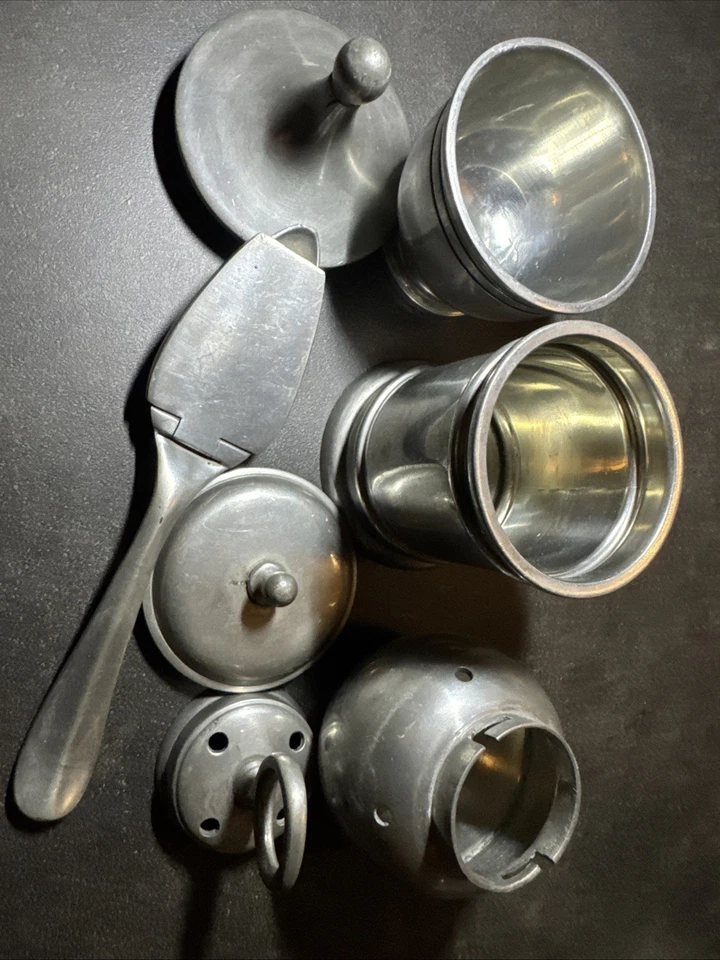 Lot Etain Signé Vincent Gamiel Paris - Photo 4/4