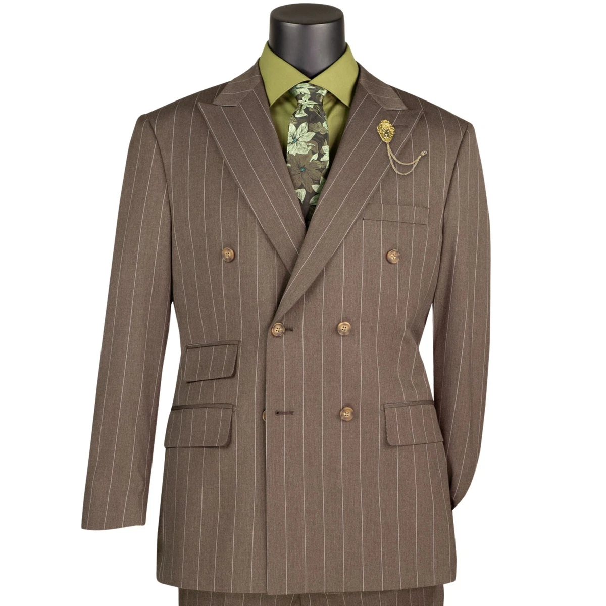 Classic Double-Breasted Striped Suits & Blazers for Men for sale