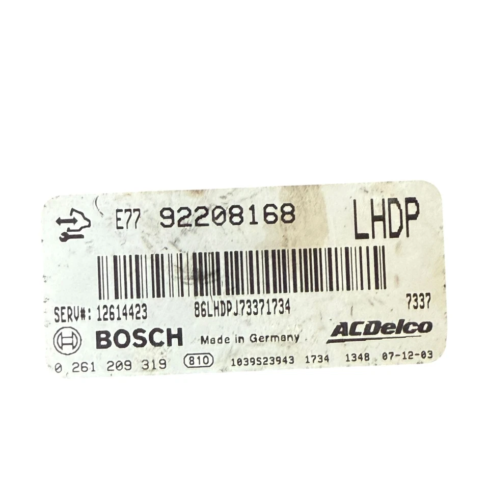 08-09 Cadillac CTS Torrent G8 Engine Control Module Unit ECU 12628462 OEM - Image 2 of 4