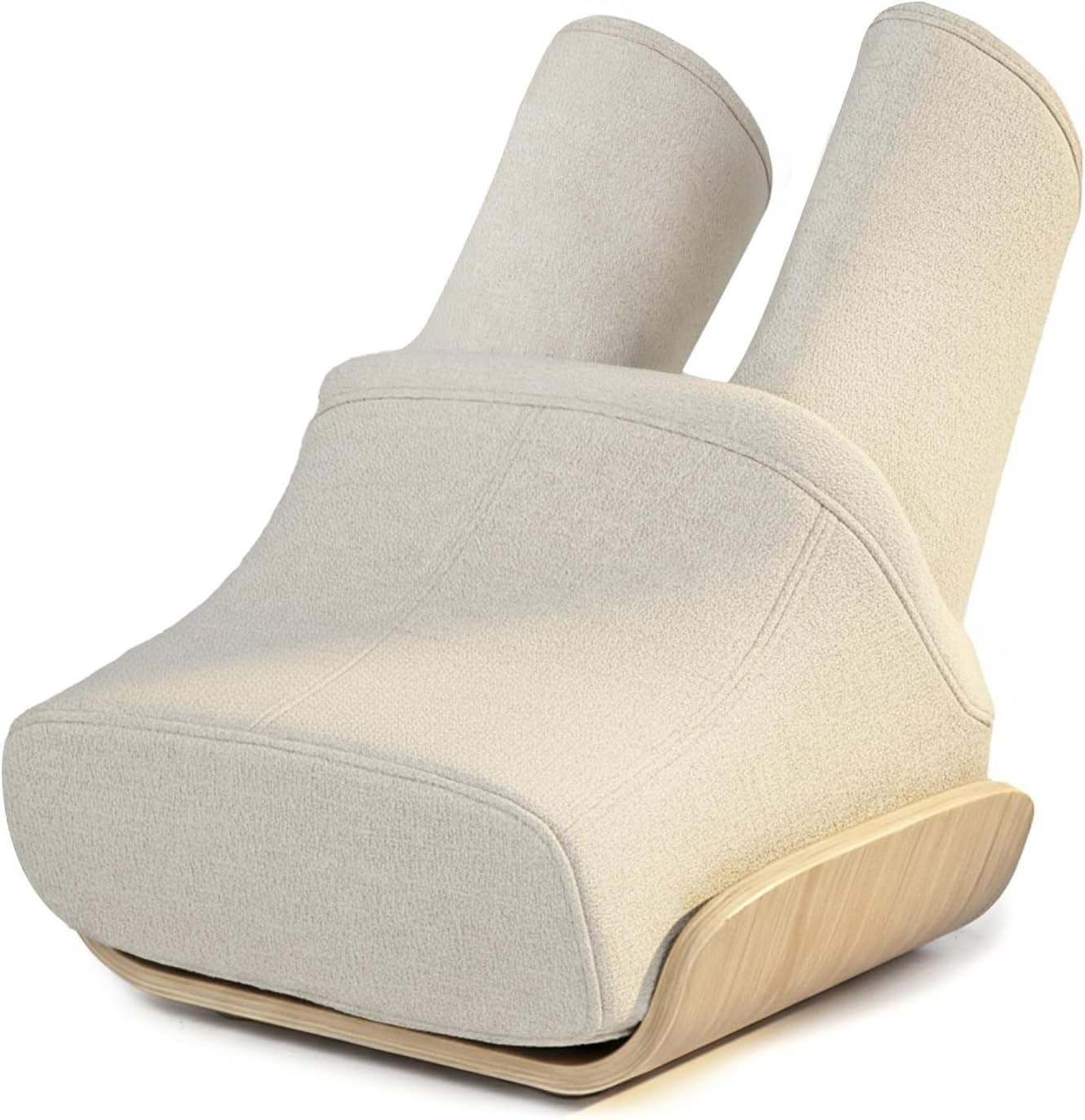 HealthRelife Fußmassagegerät Shiatsu Wärme & Schienbein-Massage Holzbasis 6 Modi