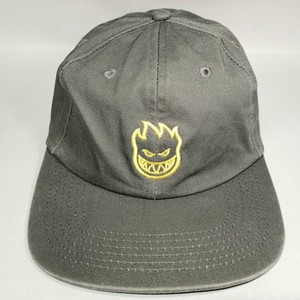 Spitfire Lil Bighead Hat Grey Yellow Strapback Skater Boarder Gleaming The Cube