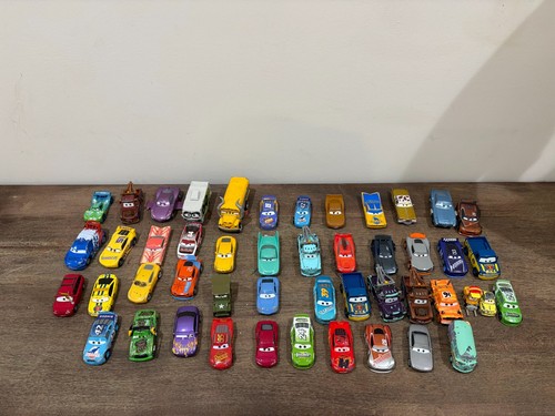 Disney Pixar Cars Diecast Lot of 48 Mattel Vehicles Lightning McQueen Mater +