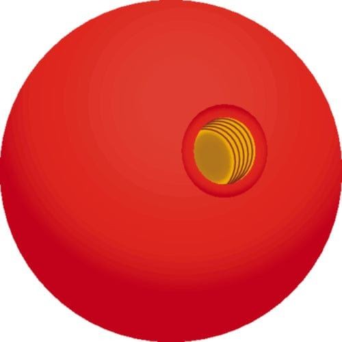 SEACHOICE Pomello Rosso Per Comando Doppia Leva Per Motori Marini - Ricambio Per Modelli 2840 E 2839
