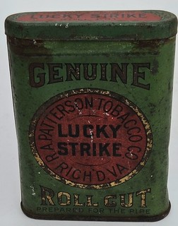 Lucky Strike Pocket Tobacco Tin Empty Fair Shape