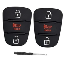 Key Fob Button Pad Replacement for Kia Soul 2013 2012 2011 2010 / Kia Rio / 