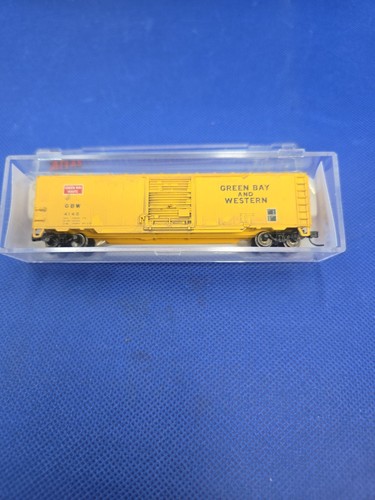  Coche de carga a escala N Atlas desgastado Green Bay y Western #4140.    N702 | Condition: Used