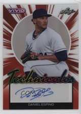 2024 Leaf Vivid Technicolor Red Prismatic 1/8 Daniel Espino #T-DE1 Auto sc8