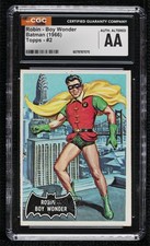 1966 Topps Batman Black Bat Robin Boy Wonder #2 CGC Authentic Altered 0s4