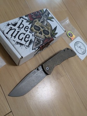 Jonathan McNees MAC2 G2 3.5 Knife Atomic Bronze Smooth Titanium CPM MagnaCut