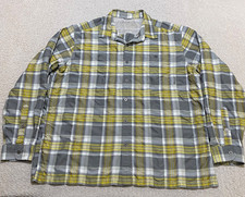 Eddie Bauer Mens XL Shirt Multicolor Plaid Button-Front Outdoor Long Sleeve