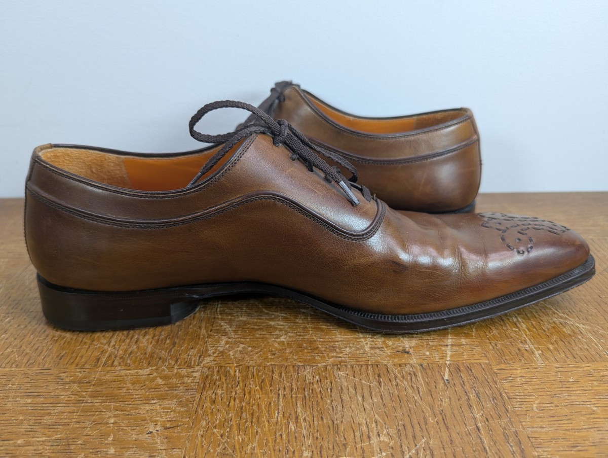 Magnanni Men's Oxford Size EU48 / US14M Embroidered Toe Shoes