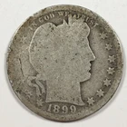 1899 United States "Barber Quarter" - Fair (FR) KM#114 - 8010