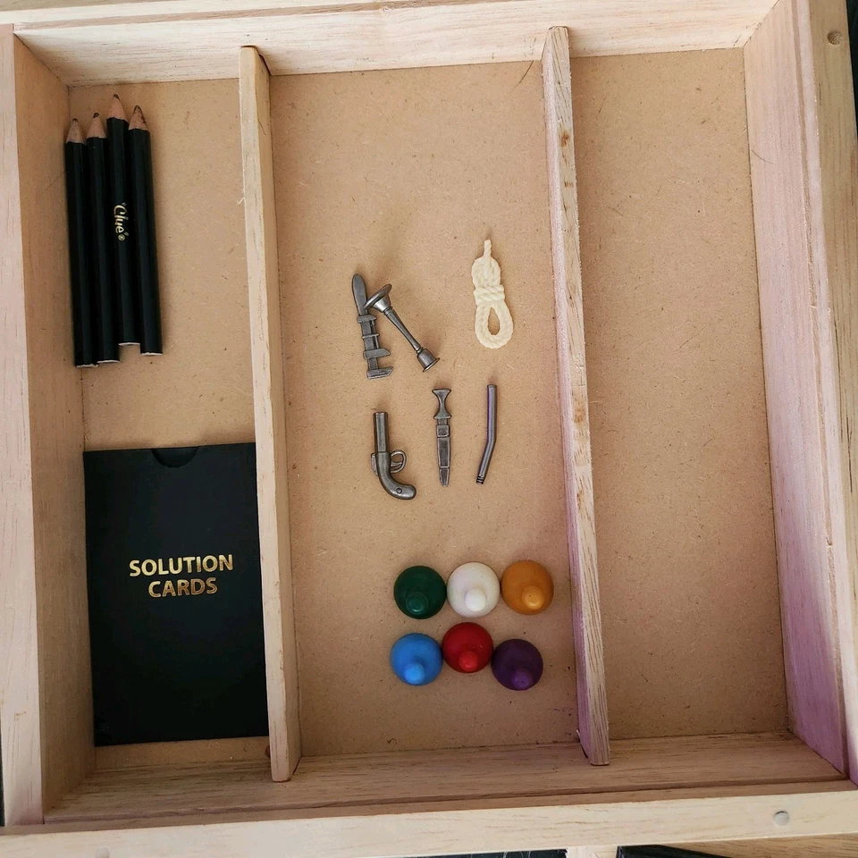 Clue Board Game Vintage Edition 2007 Nostalgia Games Series Wood Box - Image 3 of 4