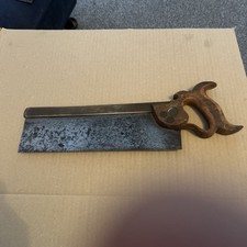 Vintage W. TYZACK SONS & TURNER BRASS BACK 12” 13tpi TENON SAW resharpened 1910