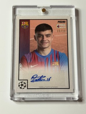 2021-22 Topps Merlin Heritage 97 Auto Red Pedri 05/10