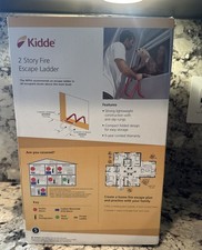 Kidde Échelle d'évacuation incendie d'urgence 2 étages avec acier antidérapant 13 pieds de long.