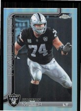 2025 Topps Chrome Football Refractor Near Mint Kolton Miller #183
