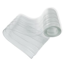 Plastic Door Strips, 8' x 7" Vinyl Replacement Dog House Door Flap Curtain Wa...