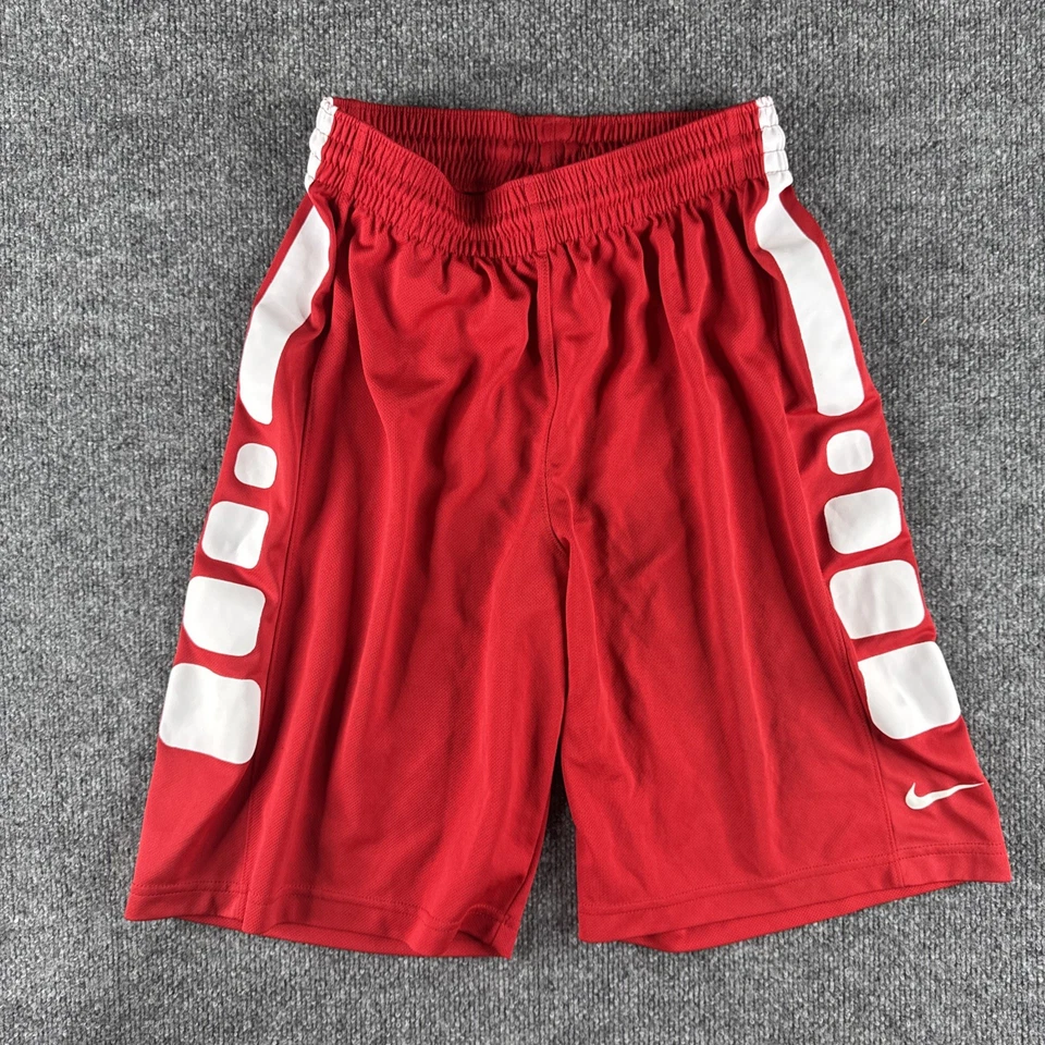 AUTÉNTICOS PANTALONES CORTOS NIKE BALONCESTO 802329-658 Talla Pequeña Sueltos Rojo Foto 2 de 4