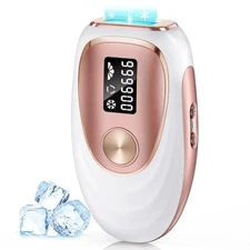OREETH IPL Laser Hair Removal Device, 45°F Ice-Cooling, TM002 - Rose Gold