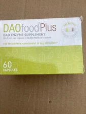 DAOfood Plus - Dietary Management of DAO Deficiency - 60 EFICAPS Capsules 9/2026