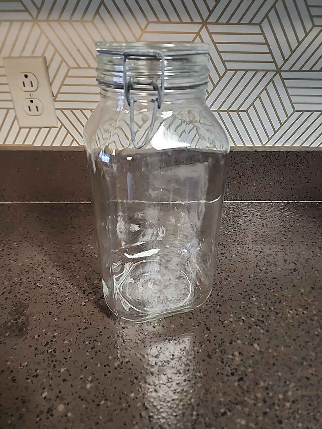 Ermetico Gallon Clear Glass Canning Jar Made In Italy