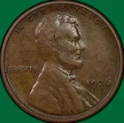 1926-S Lincoln Wheat Cent Very Fine VF Coin #43073