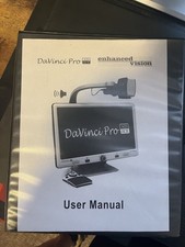 Enhanced Vision DaVinci Pro HD OCR Desktop Video Magnifier Black White USB