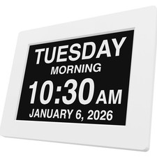 New 2026 Dementia Clock Large Digital Clock for Seniors, Large Display with C...